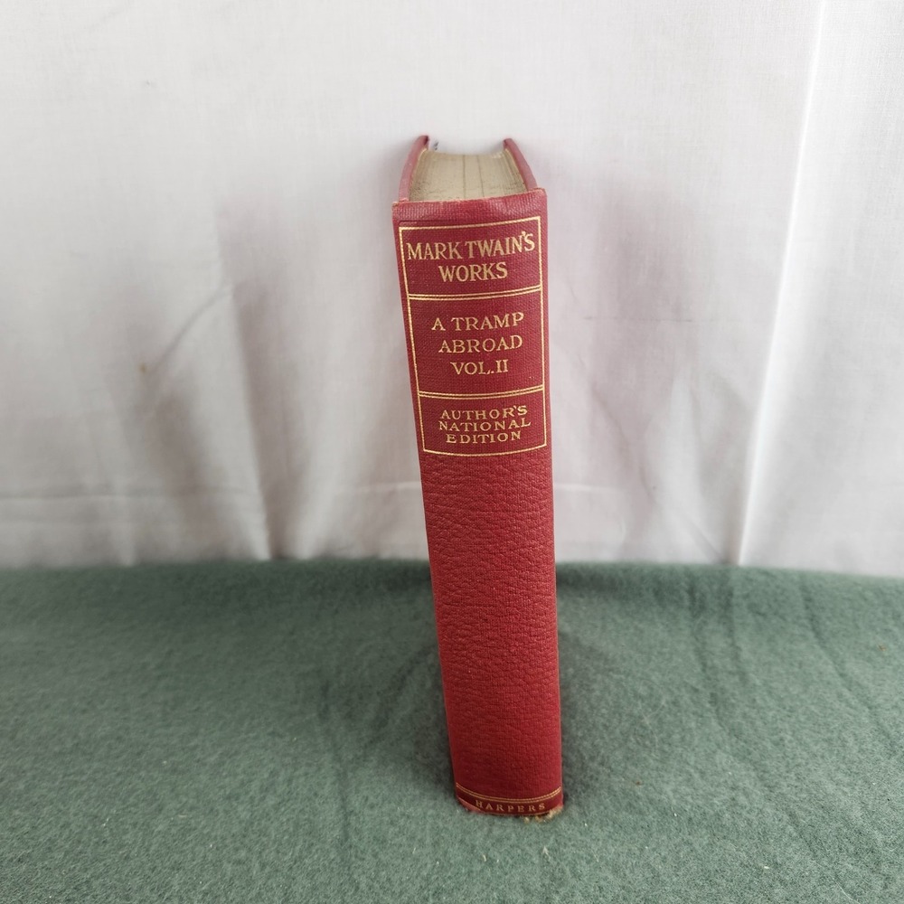 Mark Twain's Works A Tramp Abroad Vol. 2 Author's National Ed Harpers 1907